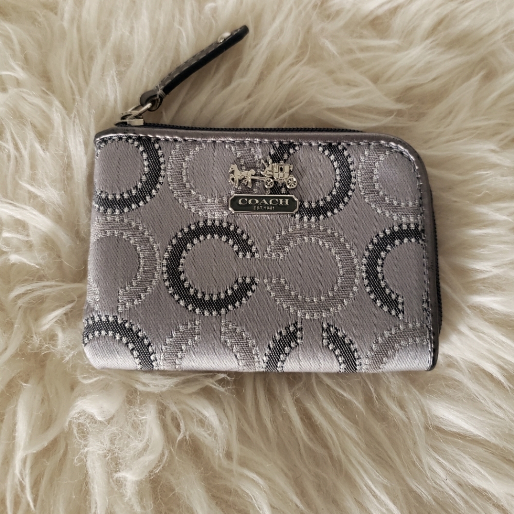 Coach mini ID and coin purse